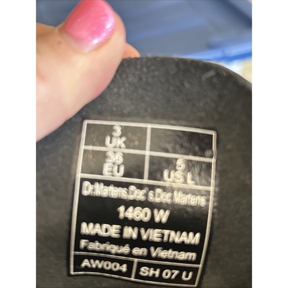 Women's Dr. Martens 1460 Black Size 5 Boots Great Condition - Picture 8 of 9